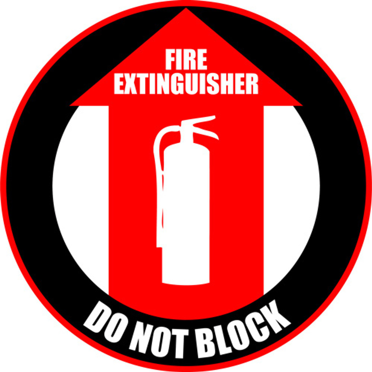 Fireplace Extinguisher: Do Not Block Ground Indicator graphic regarding Printable Fire Extinguisher Signs identify Fireplace Extinguisher: Do Not Block Flooring Indication